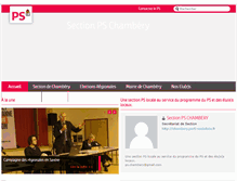 Tablet Screenshot of chambery.parti-socialiste.fr