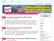 Tablet Screenshot of carene.parti-socialiste.fr