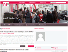 Tablet Screenshot of levallois.parti-socialiste.fr