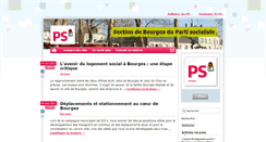 Desktop Screenshot of bourges.parti-socialiste.fr