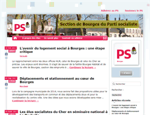 Tablet Screenshot of bourges.parti-socialiste.fr