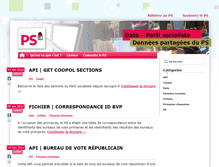 Tablet Screenshot of data.parti-socialiste.fr