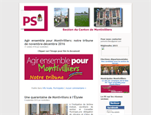 Tablet Screenshot of montivilliers.parti-socialiste.fr