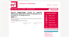 Desktop Screenshot of martinique.parti-socialiste.fr
