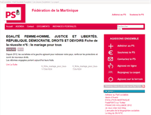 Tablet Screenshot of martinique.parti-socialiste.fr