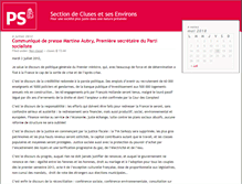 Tablet Screenshot of cluses.parti-socialiste.fr