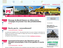 Tablet Screenshot of ermont.parti-socialiste.fr