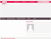 Tablet Screenshot of hendaye.parti-socialiste.fr