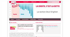 Desktop Screenshot of deuil-enghien.parti-socialiste.fr