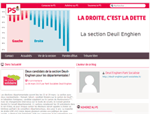 Tablet Screenshot of deuil-enghien.parti-socialiste.fr