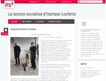 Tablet Screenshot of inzinzaclochrist.parti-socialiste.fr