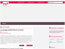 Tablet Screenshot of gard.parti-socialiste.fr