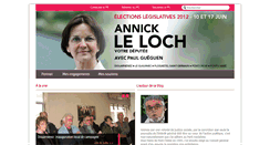 Desktop Screenshot of annickleloch2012.parti-socialiste.fr