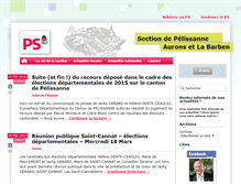Tablet Screenshot of pelissanne.parti-socialiste.fr