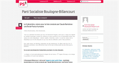 Desktop Screenshot of boulogne-billancourt.parti-socialiste.fr