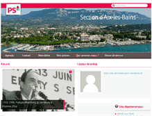 Tablet Screenshot of aix-les-bains.parti-socialiste.fr