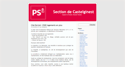 Desktop Screenshot of castelginest.parti-socialiste.fr