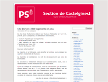 Tablet Screenshot of castelginest.parti-socialiste.fr